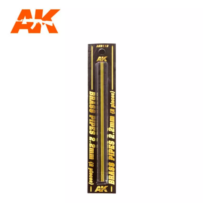  AK Interactive AK9101 Brass Pipes 0.2mm (2 pcs)