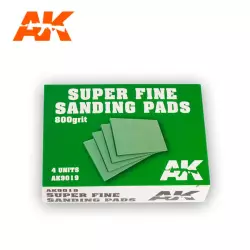 AK Interactive AK9019 Super Fine Sanding Pads - 800 Grit (4 pcs)
