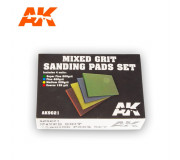 AK Interactive AK9021 Éponge de Ponçage Grain Mix (4 pcs)