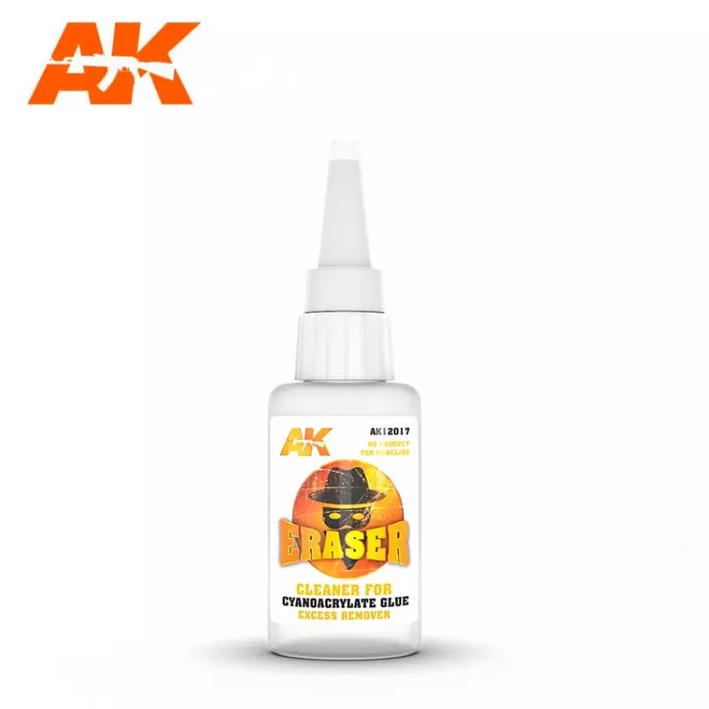  AK Interactive AK12017 Eraser – Cleaner for Cyanoacrylate Glue Excess Remover