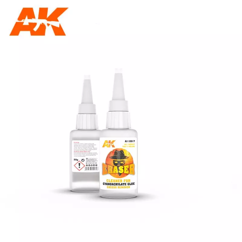 AK Interactive AK12017 Eraser – Cleaner for Cyanoacrylate Glue Excess Remover