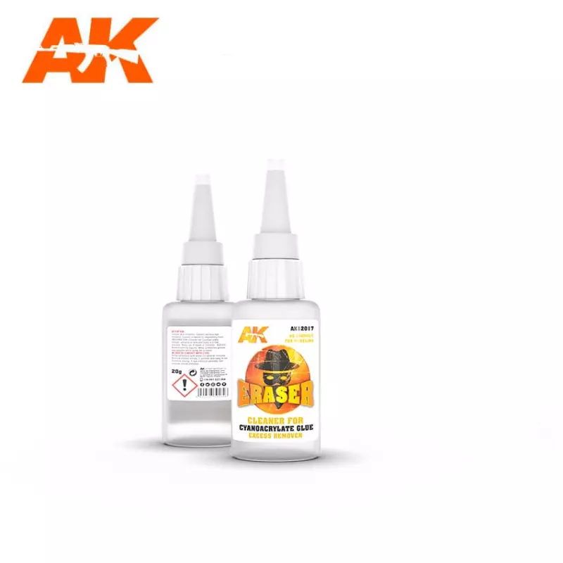 AK Interactive AK12017 Eraser - Nettoyant pour Colle Cyanoacrylate