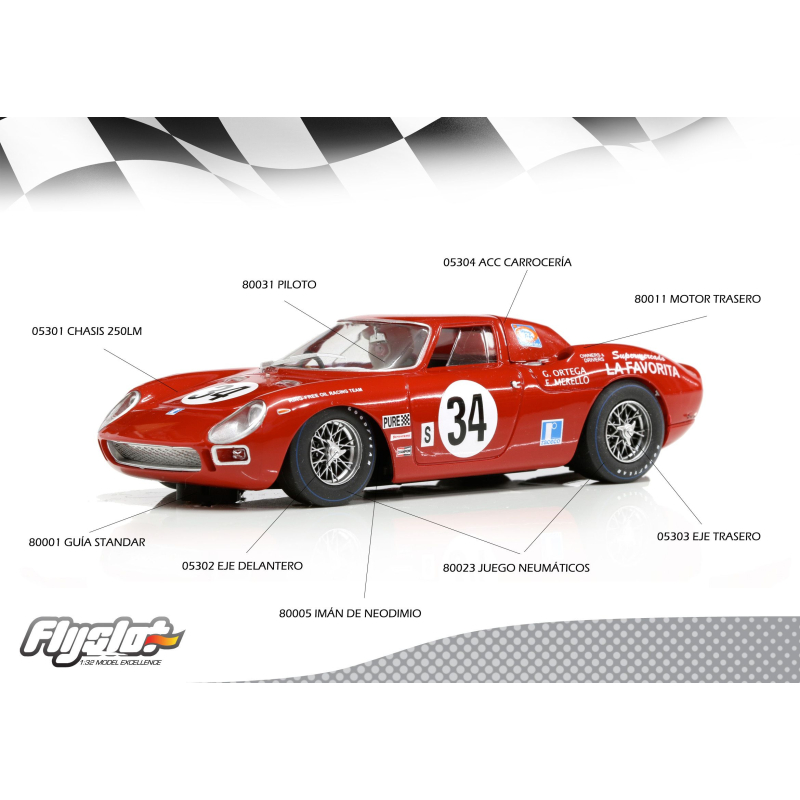 Flyslot 053107 250LM Daytona 1968