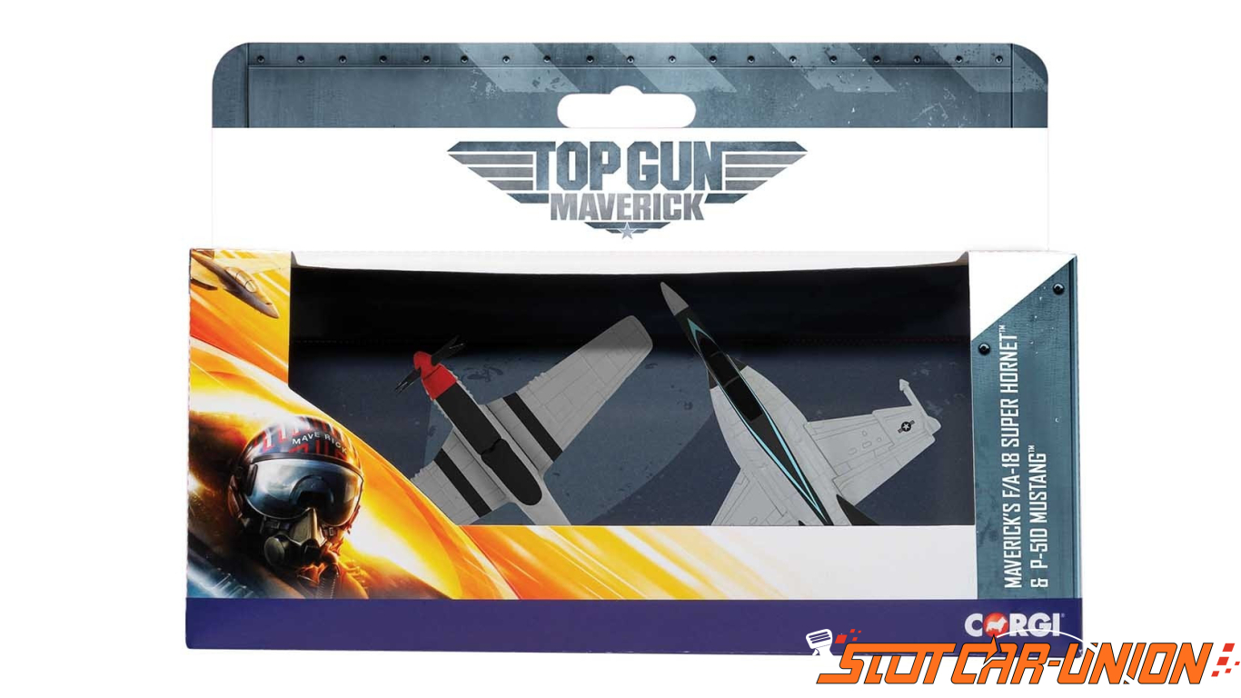 Corgi Cs906 Maverick S F A 18 Hornet And P 51d Mustang Top Gun Maverick Slot Car Union