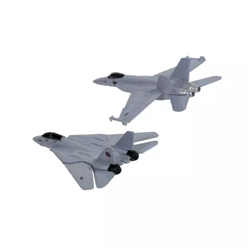Corgi CS90682 Maverick & Goose’s F14 Tomcat (Top Gun, 1986) and Rooster’s F/A-18 Hornet (Top Gun Maverick, 2020)