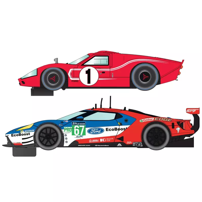 Scalextric C3893A Legends 50 Years of Le Mans Ford GT MKII & GTE