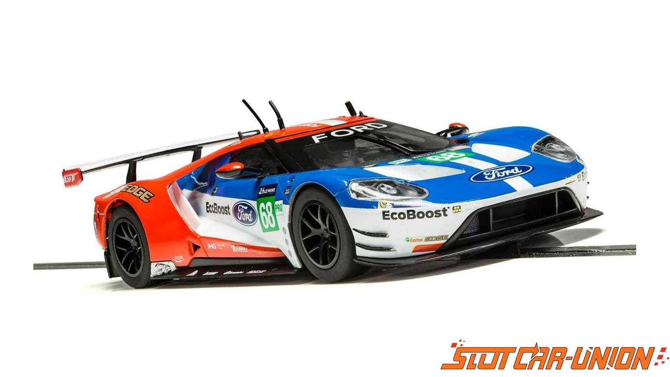 Scalextric Ford GT GTE 2017 Le Mans DPR W/ Lights 1/32 Scale Slot Car C3857 