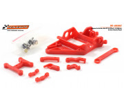Scaleauto SC-6536C Soporte Motor AW RT3 Offset -0.50mm Extra-Hard (Red)
