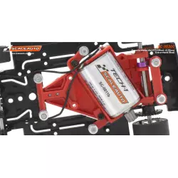 Scaleauto SC-6535C Soporte Motor AW RT3 Offset -0.75mm Extra-Hard (Red)