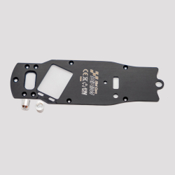 BRM S-408E ESCORT MKI aluminum anodized BLACK chassis plate