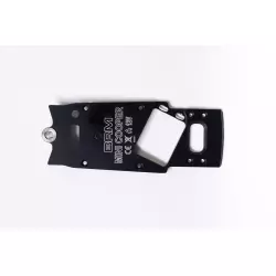 BRM S-408M MINI aluminum anodized BLACK chassis plate