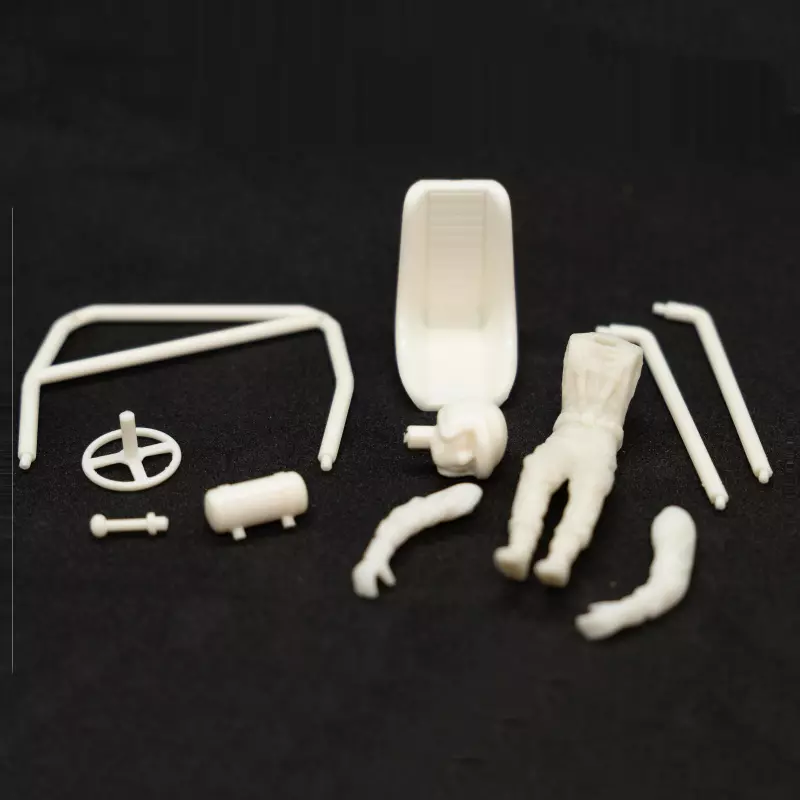 BRM S-424 MINICARS/GROUP 2- set unpainted roll bar + cockpit parts + driver