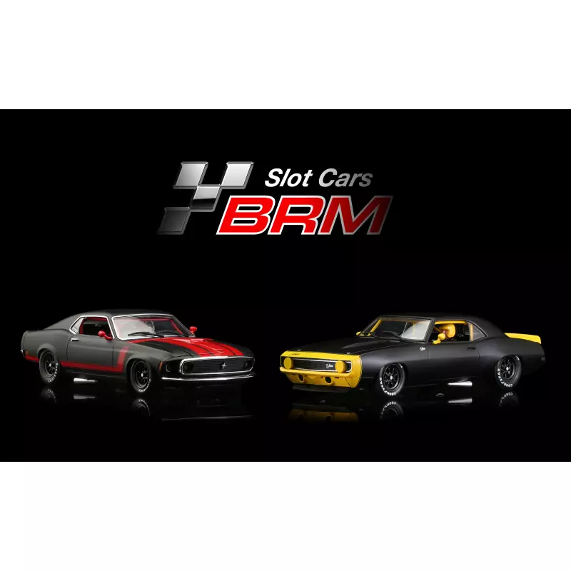 BRM Mustang Boss 302 / Camaro Z28 1969 – Special BRM Black Edition Twin Pack Box