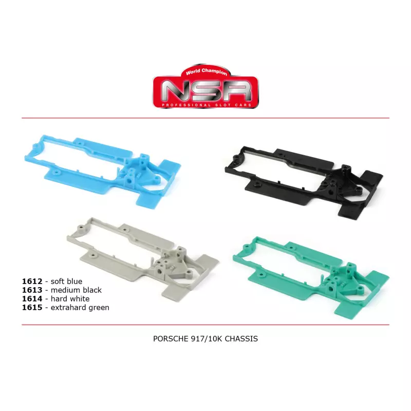  NSR 1613 Chassis Porsche 917/10K (with hole for digital) MEDIUM (black)