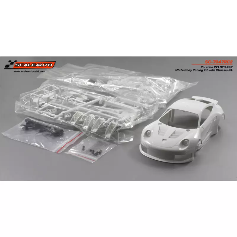 Scaleauto SC-7047RC Porsche 991 GT3 White Racing Kit