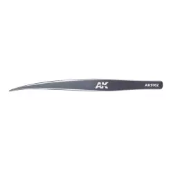 AK Interactive AK9162 HG Angled Tweezers 02 Flat-End