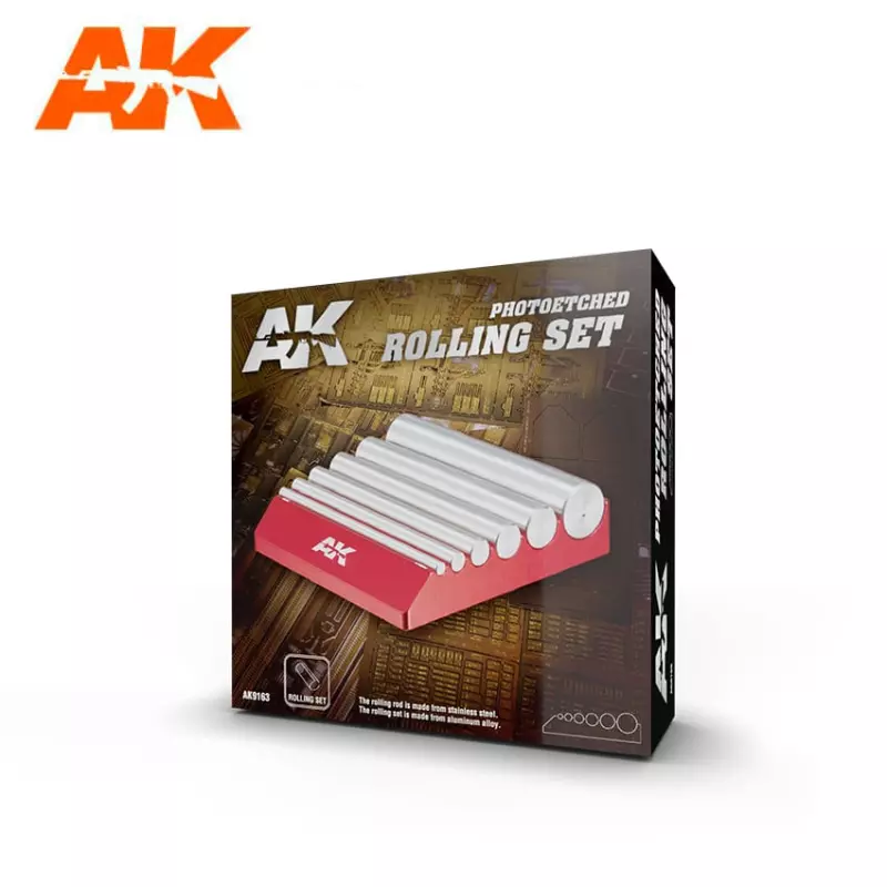 AK Interactive AK9163 Photo Etched Rolling Set