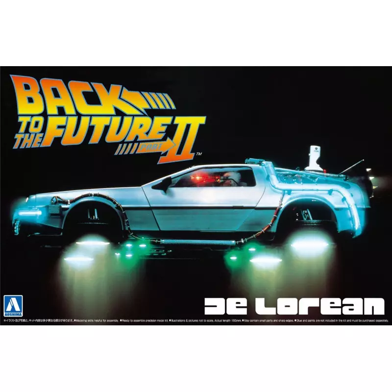  AOSHIMA 11867 Kit 1/24 DeLorean Back to the Futur Part 2