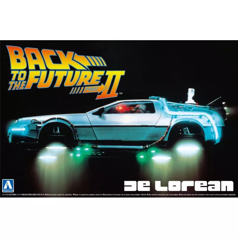 AOSHIMA 11867 Kit 1/24 DeLorean Back to the Futur Part 2