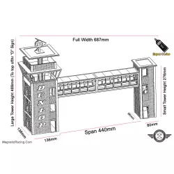 Magnetic Racing 006 Control Tower and Crosswalk