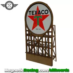 Magnetic Racing 028 Panneau Texaco CLIGNOTANT