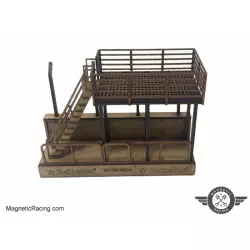 Magnetic Racing 037p Pit Wall with Platform