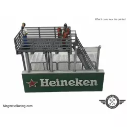 Magnetic Racing 037p Pit Wall with Platform