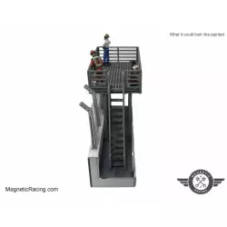 Magnetic Racing 037p Pit Wall with Platform