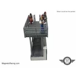 Magnetic Racing 037p Pit Wall with Platform