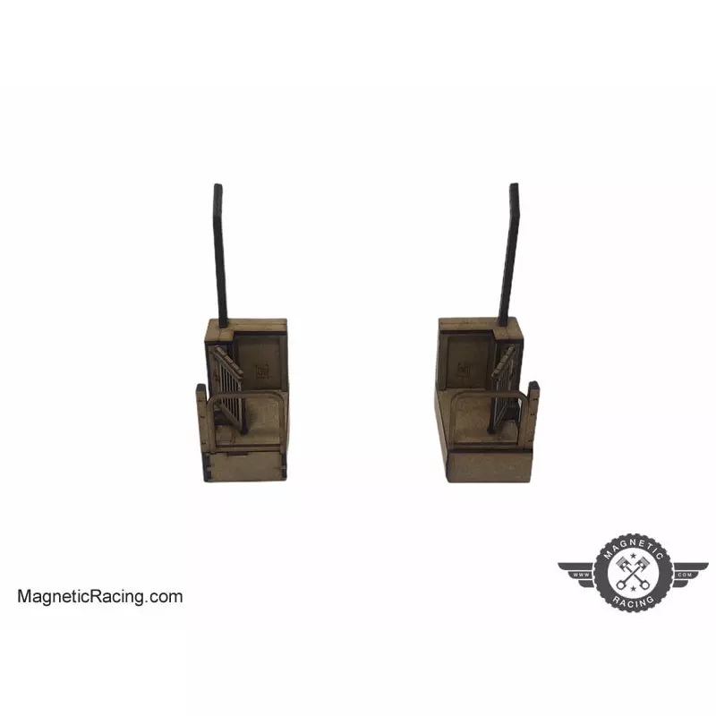 Magnetic Racing 037e Pit Walls Ends (Pair)