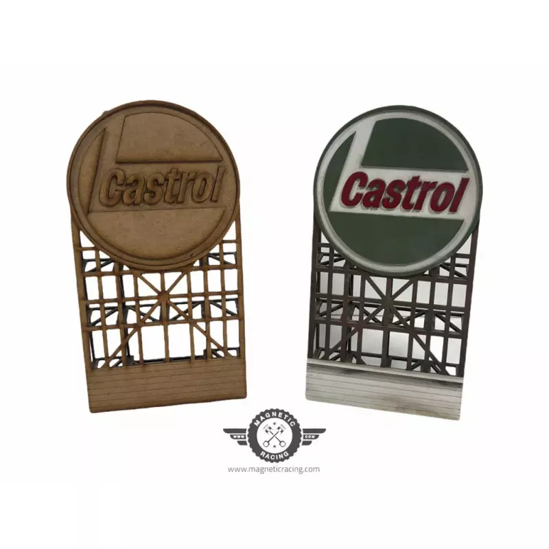 Magnetic Racing BILL009 Castrol Billboard KIT (unpainted/painted)