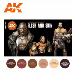 AK Interactive AK11621 Flesh and Skin Colors (The Original Selection)