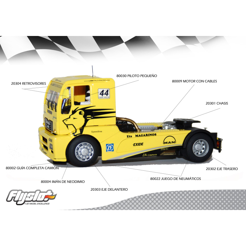 Flyslot 203106 MAN TR 1400 Lion Team N°44