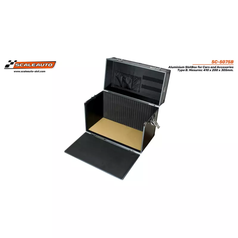 Scaleauto SC-5075A Aluminium SlotBox for Cars and Accesories Type A (Big) : 475x240x350mm