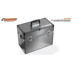 Scaleauto SC-5075A SlotBox Aluminium pour Voitures et Accessoires Type A (Grande) : 475x240x350mm
