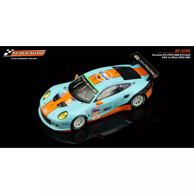 Scaleauto SC-6145 Porsche 991 RSR GT3 Gulf 24H. Le Mans 2016