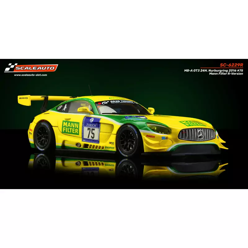  Scaleauto SC-6229R MB-A GT3 24H. Nurburgring 2016 n.75 Mann Filter R-Version