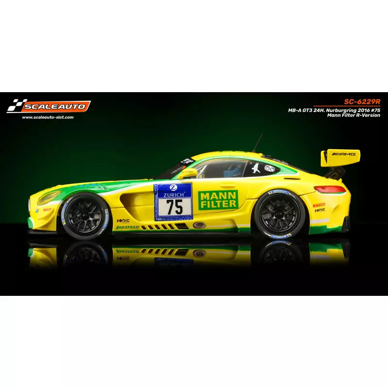 Scaleauto SC-6229R MB-A GT3 24H. Nurburgring 2016 n.75 Mann Filter R-Version