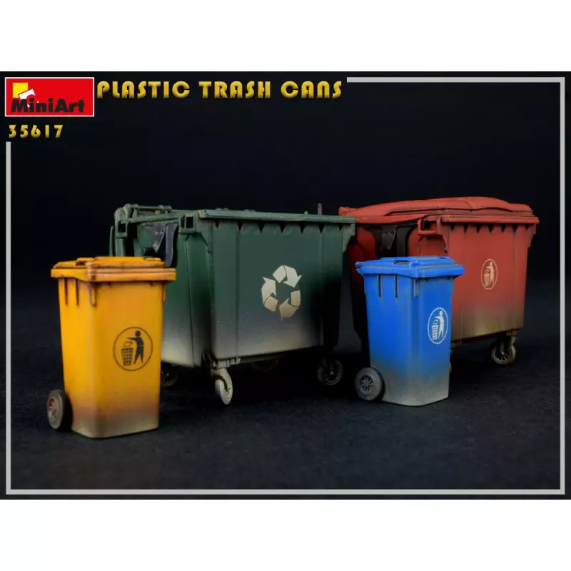 MiniArt 35617 Plastic Trash Cans