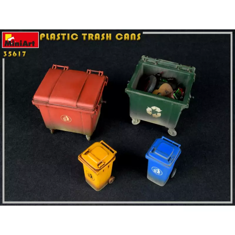 MiniArt 35617 Plastic Trash Cans