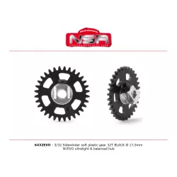 NSR 6432EVO 3/32 Plastic Gear with aluminium hub - 32 Teeth Ø 17,5mm - Sidewinder