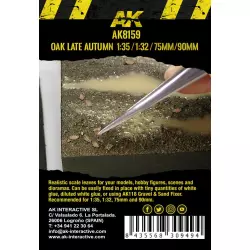 AK Interactive AK8159 Feuilles de Chêne Fin d'Automne 1:35 (Sac 7gr.)