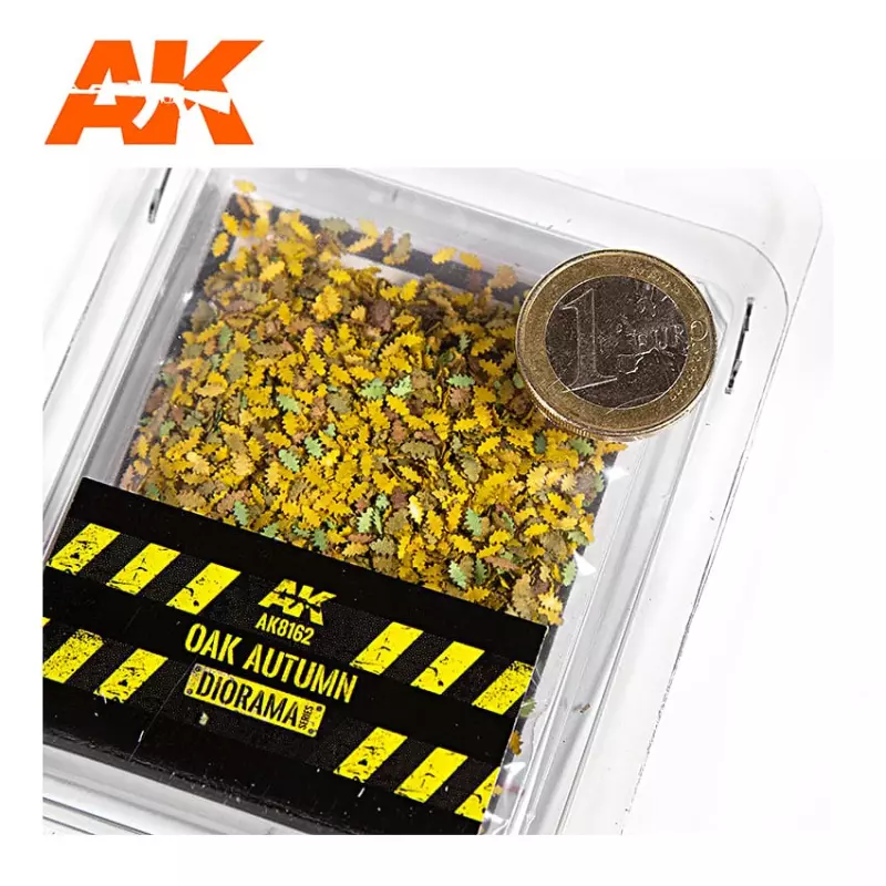 AK Interactive AK8162 Feuilles de Chêne d'Automne 1:35 / 1:32 / 75mm / 90mm (Sac 7gr.)