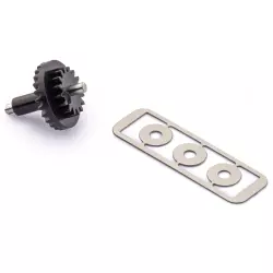 Policar PGI2516-bg Plastic bevel gear Z25/Z16 with shaft and spacers