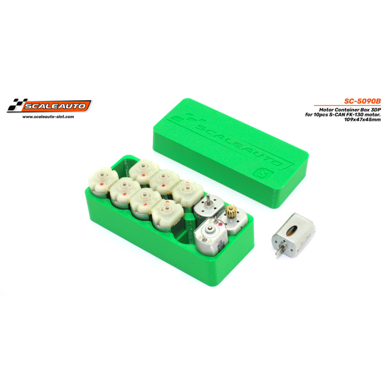                                     Scaleauto SC-5090B 3DP Box for S-CAN FK-130 engines (Short Box). 12 units. Measurements: 109x47x45mm