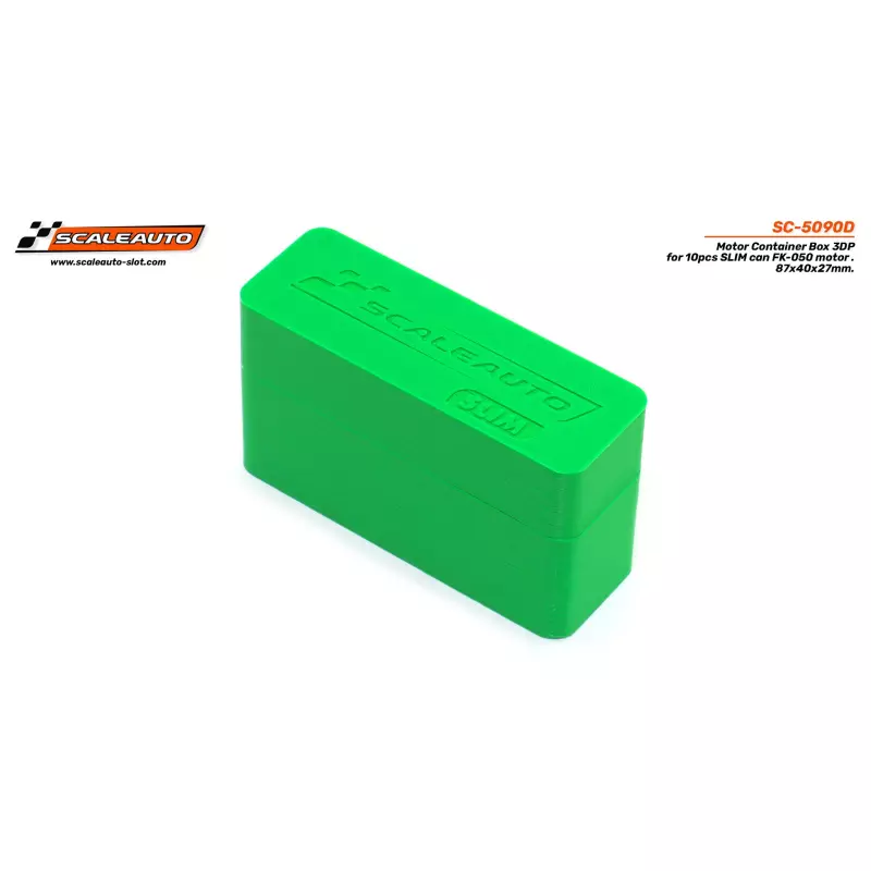 Scaleauto SC-5090D 3DP Box for SLIM FK-050. 10 units. Measurements: 87x32x51mm
