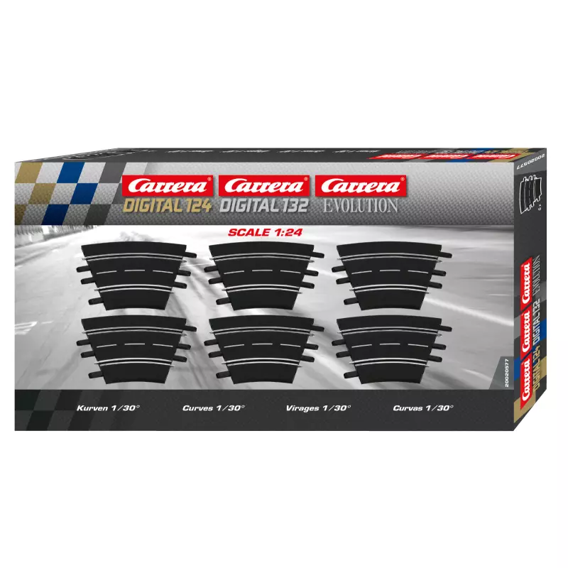 Carrera DIGITAL 124 20577 Courbe Radius 1 30° x6