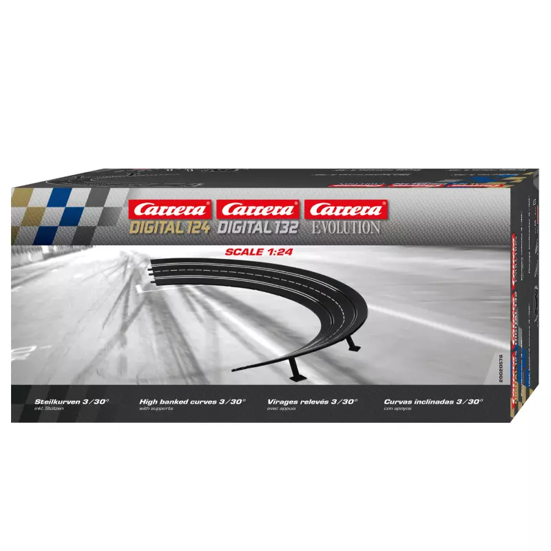 Carrera 20576 Radius 3 Banked Curve 30° x6