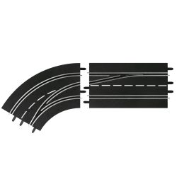Carrera DIGITAL 30363 Changement de Voie Courbe Gauche, Extérieur vers Intérieur