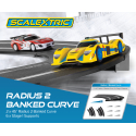 Scalextric C8296 Radius 2 10° Banked Curve 45° (2 pcs)